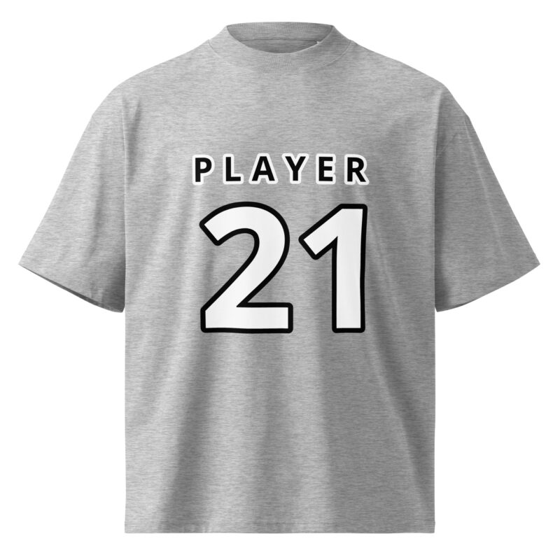Unisex organic oversized high neck t-shirt - Image 5