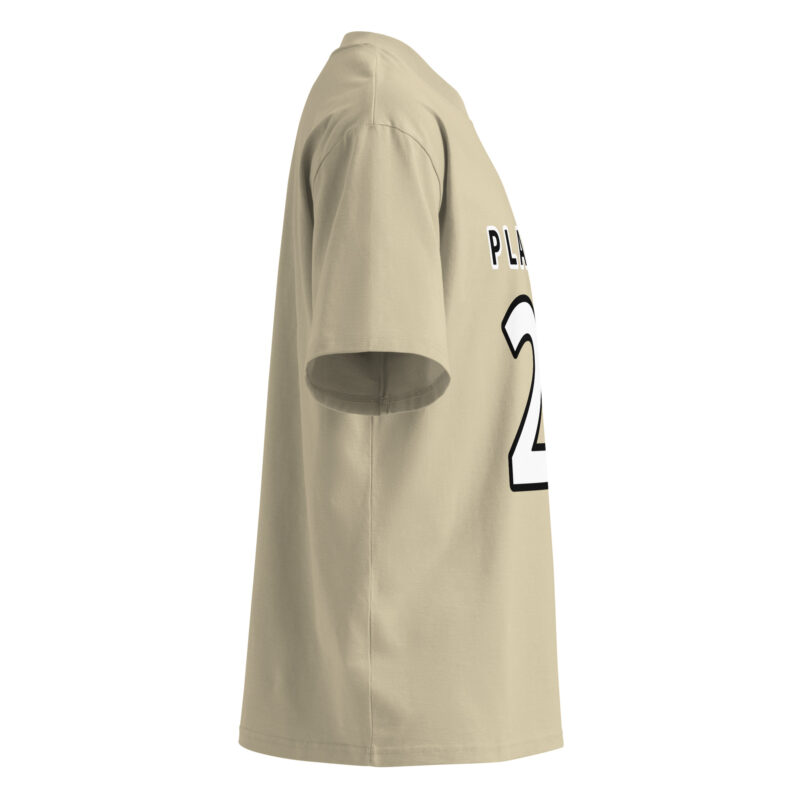 Unisex organic oversized high neck t-shirt - Image 11
