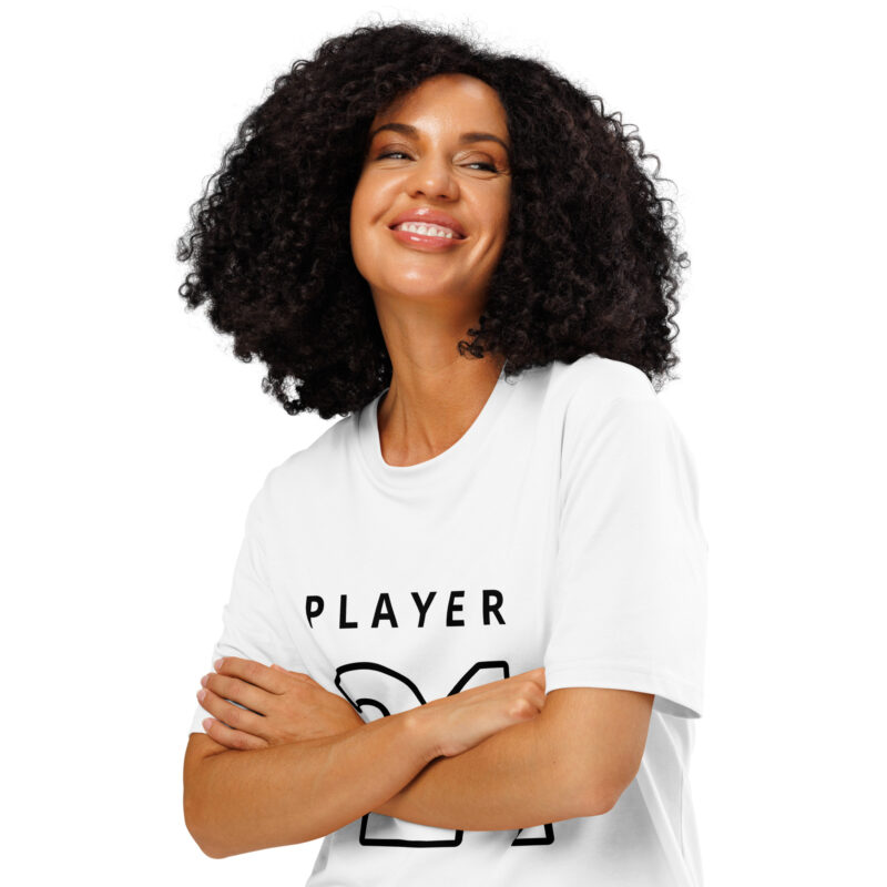 Unisex organic ribbed neck t-shirt - Image 5