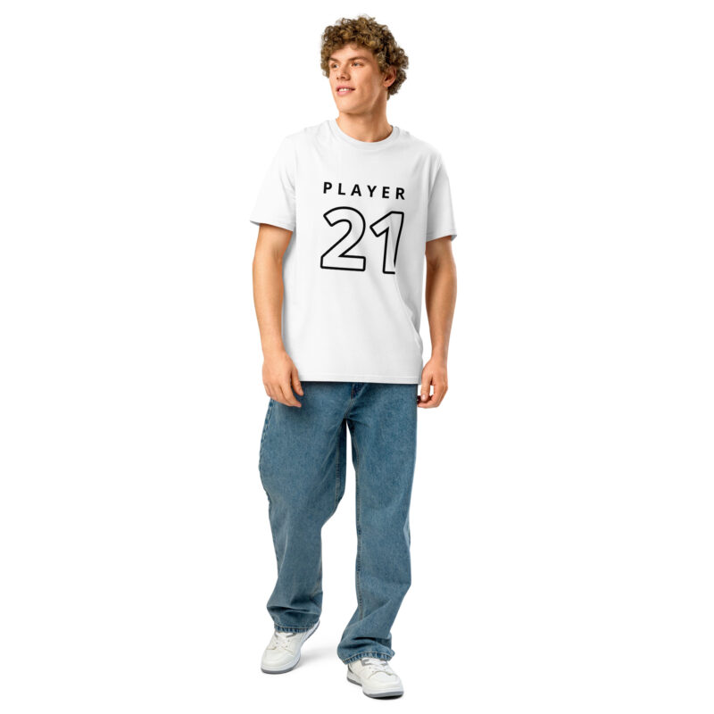 Unisex organic ribbed neck t-shirt - Image 2