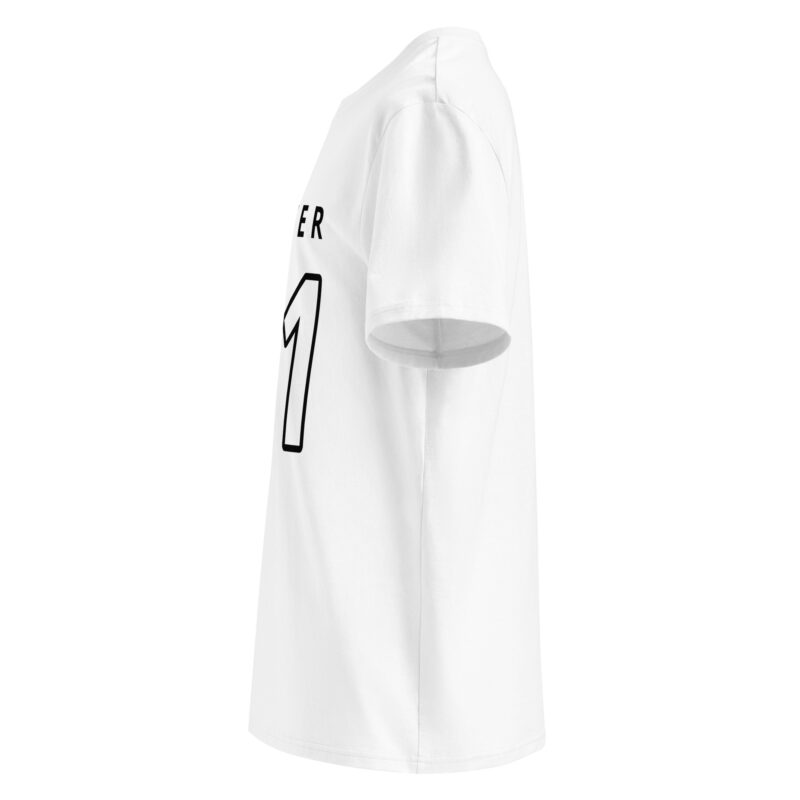 Unisex organic ribbed neck t-shirt - Image 7