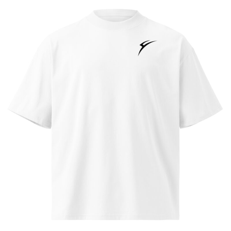 Organic oversized high neck T shirt
