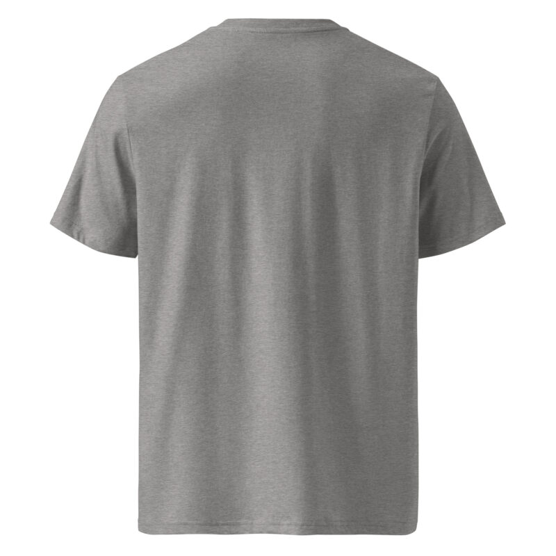 Unisex organic ribbed neck t-shirt - Image 3