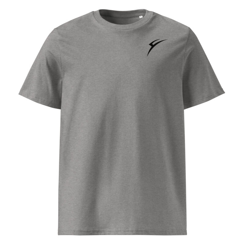 Unisex organic ribbed neck t-shirt - Image 2